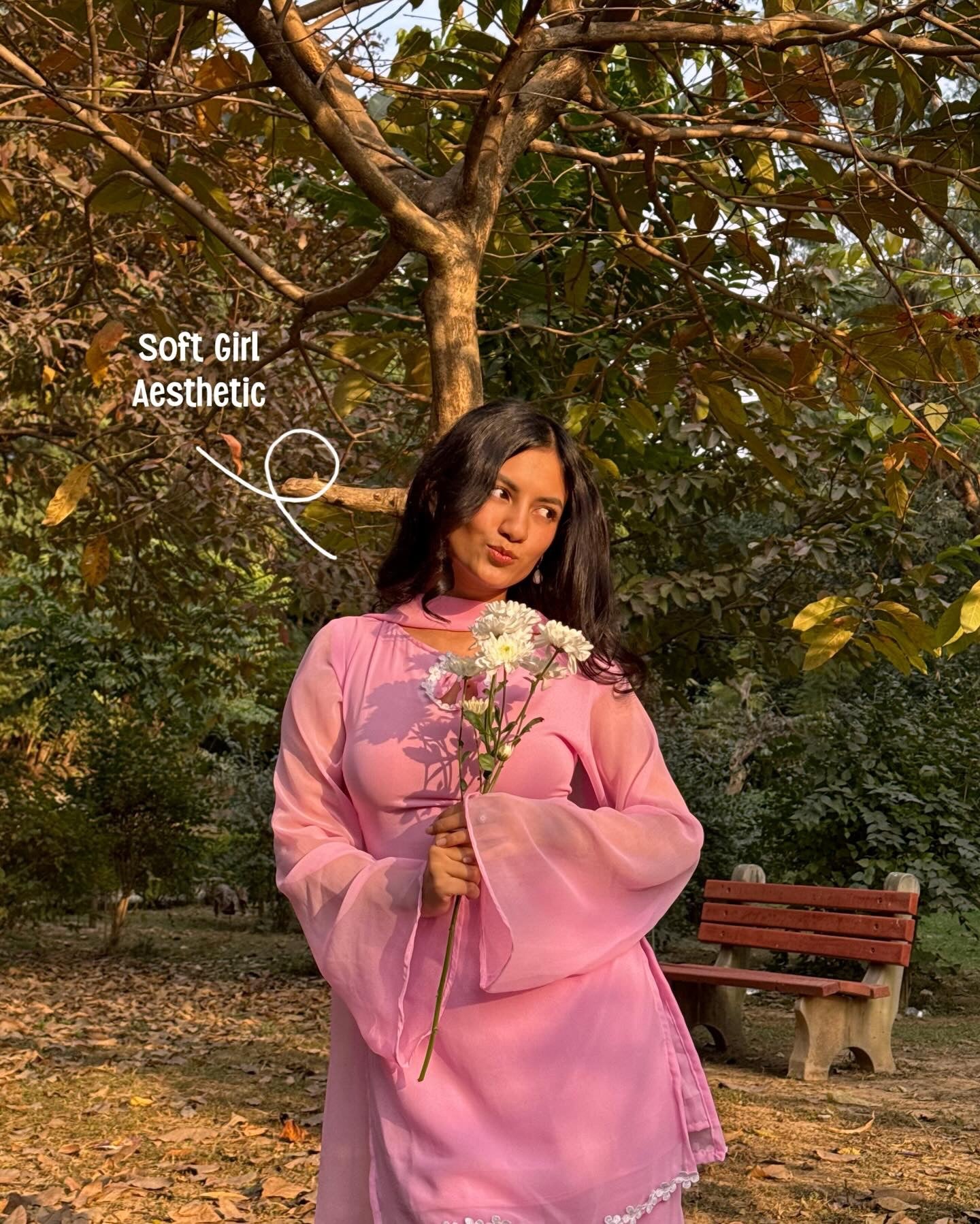 Baby Pink Georgette Sharara Suit closeview For Women